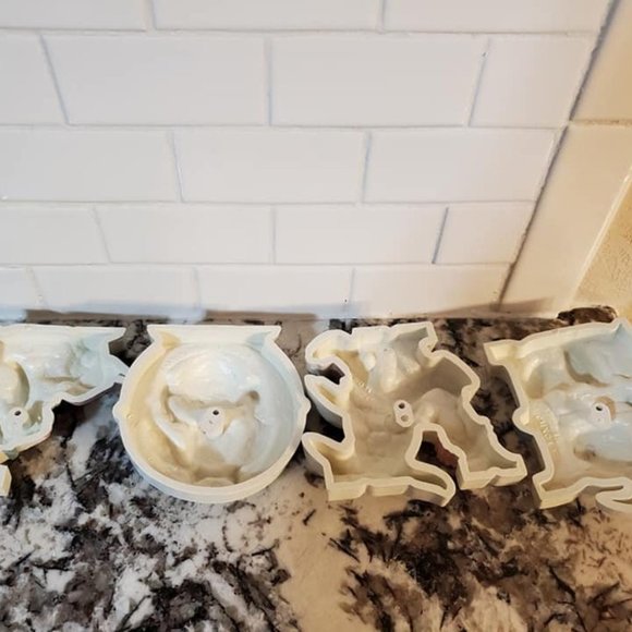 1990s Burwood Love Wall Decor and Wall Pockets Nursery Kids Decor Bunny Rabbits - Picture 6 of 6